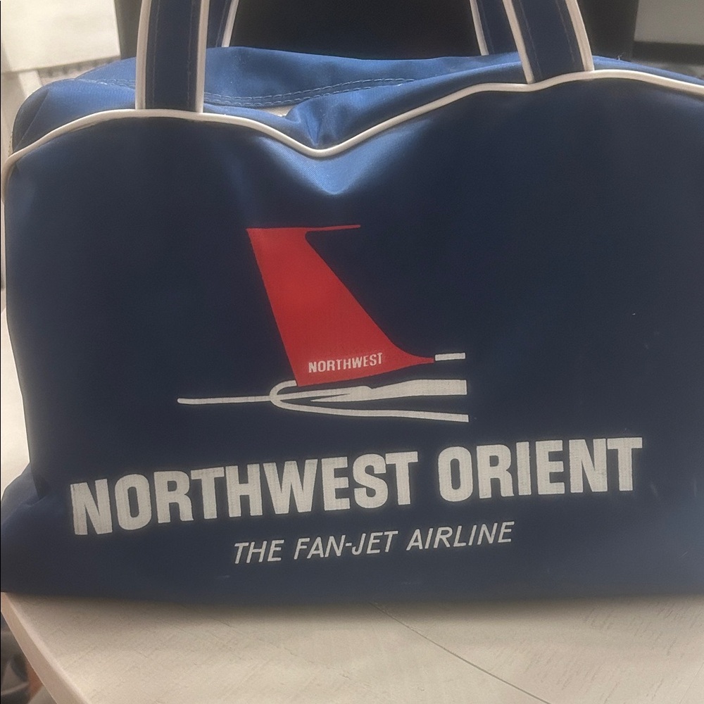 Northwest orient  the fan-jet airline bag vintage